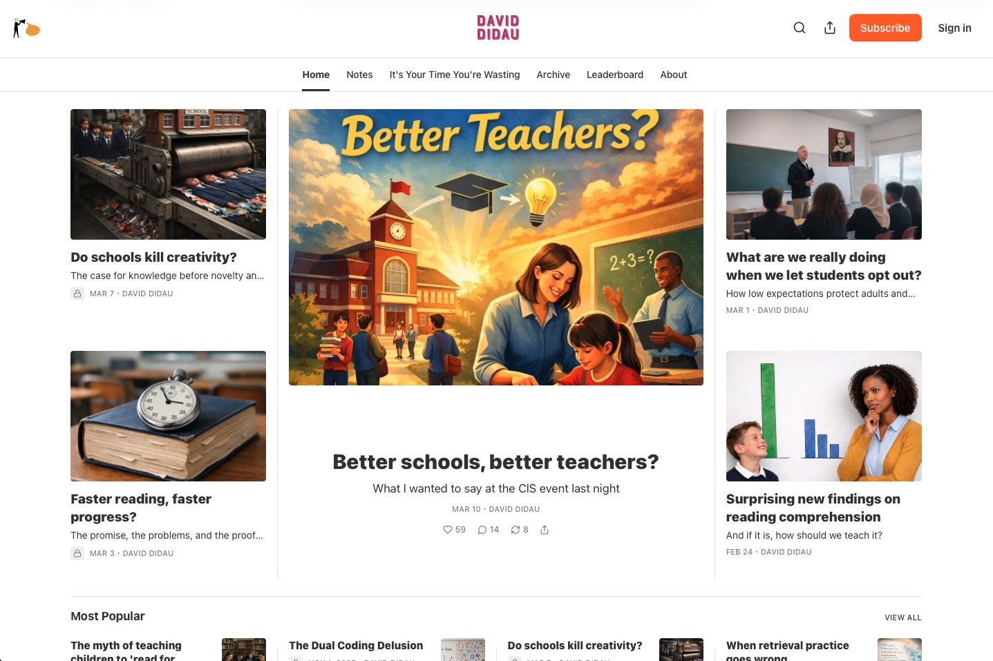 David Didau Substack